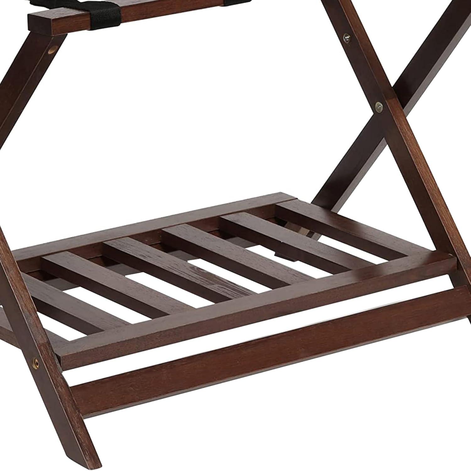 Folding Wood Luggage Rack