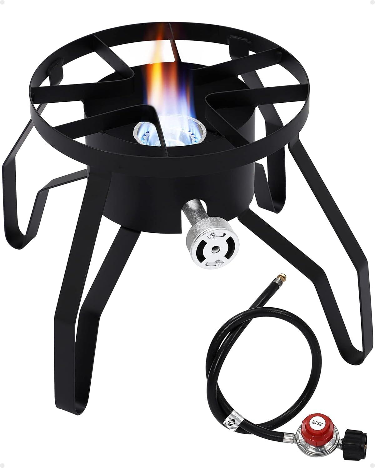 Large Black Propane Single Burner Outdoor Stove