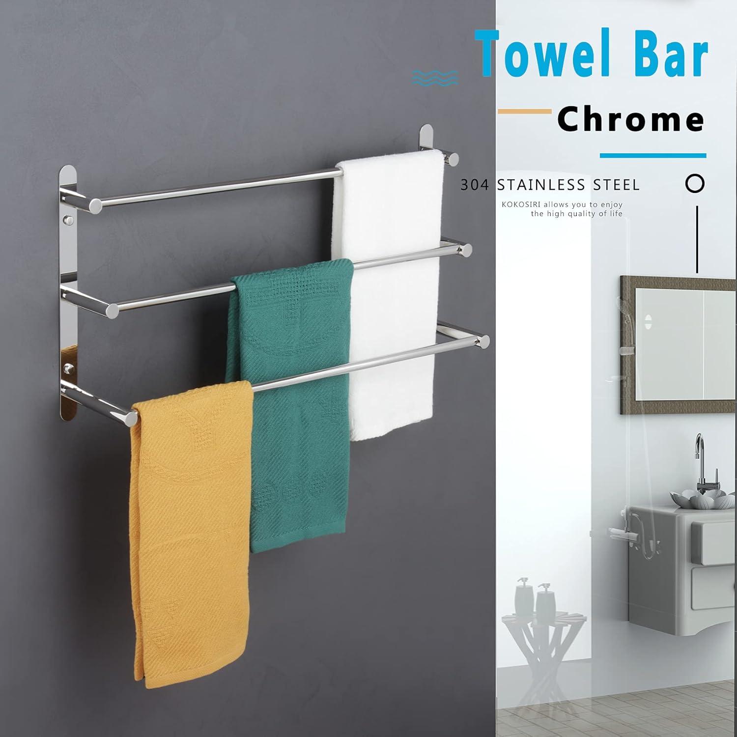 24" Bathroom Towel Bar Wall Mounted