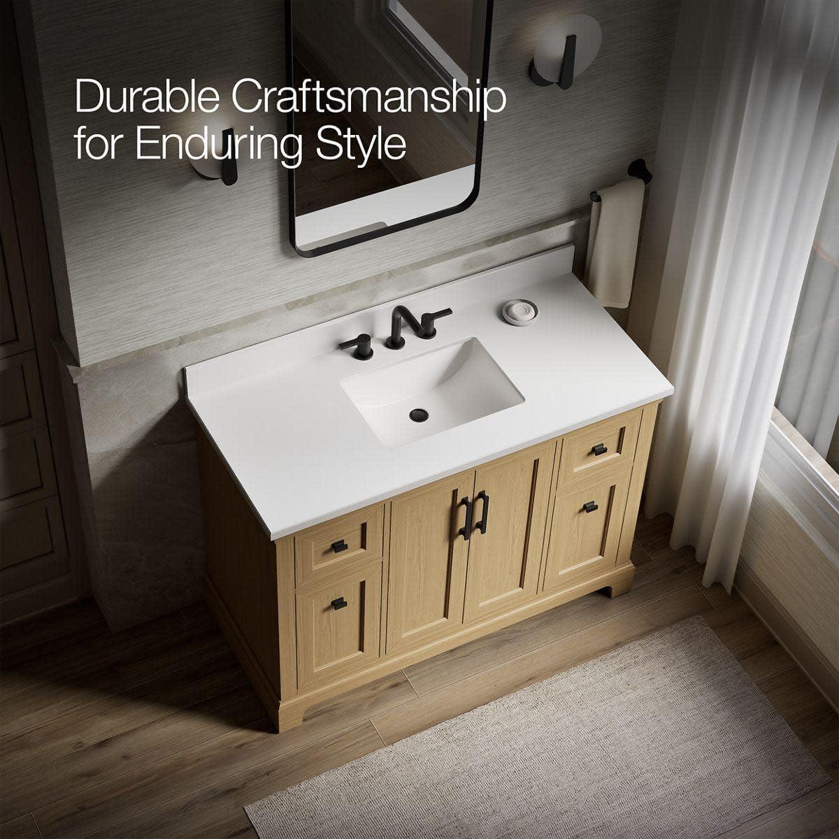 Charlemont 48 In. Bathroom Vanity Cabinet With Sink And Quartz Top