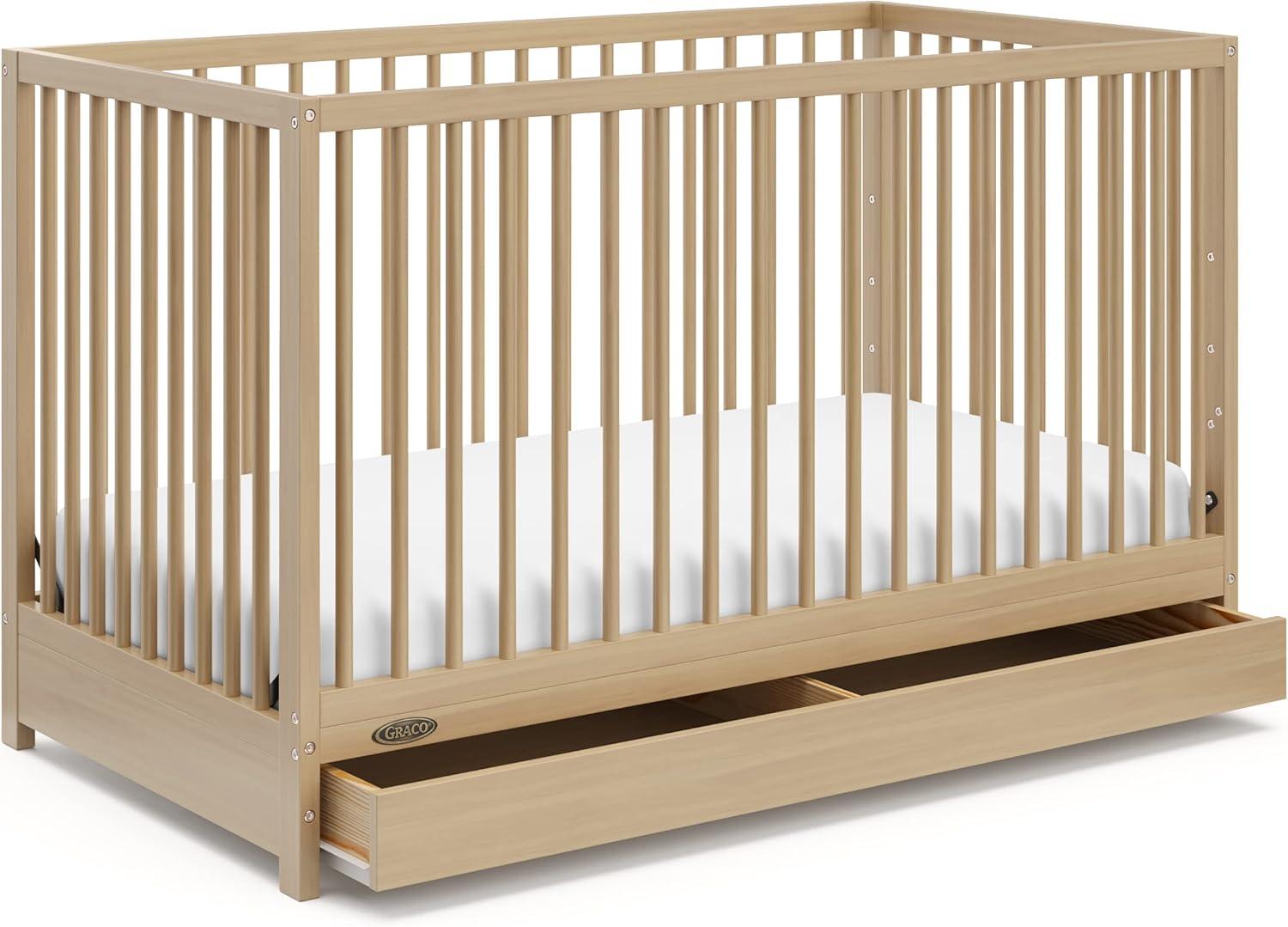 Teddi 4-in-1 Mini Convertible Crib with Mattress