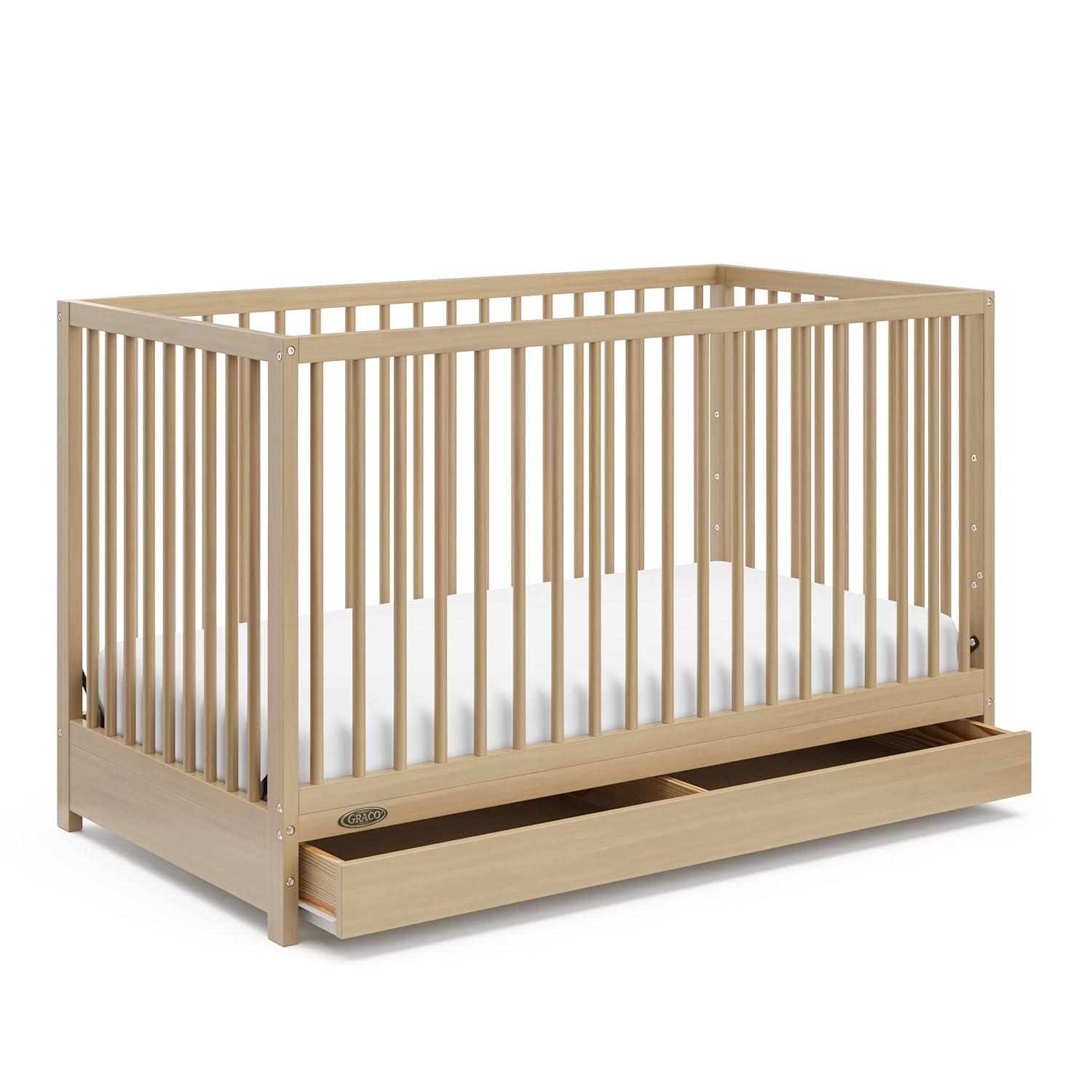 Teddi 4-in-1 Mini Convertible Crib with Mattress