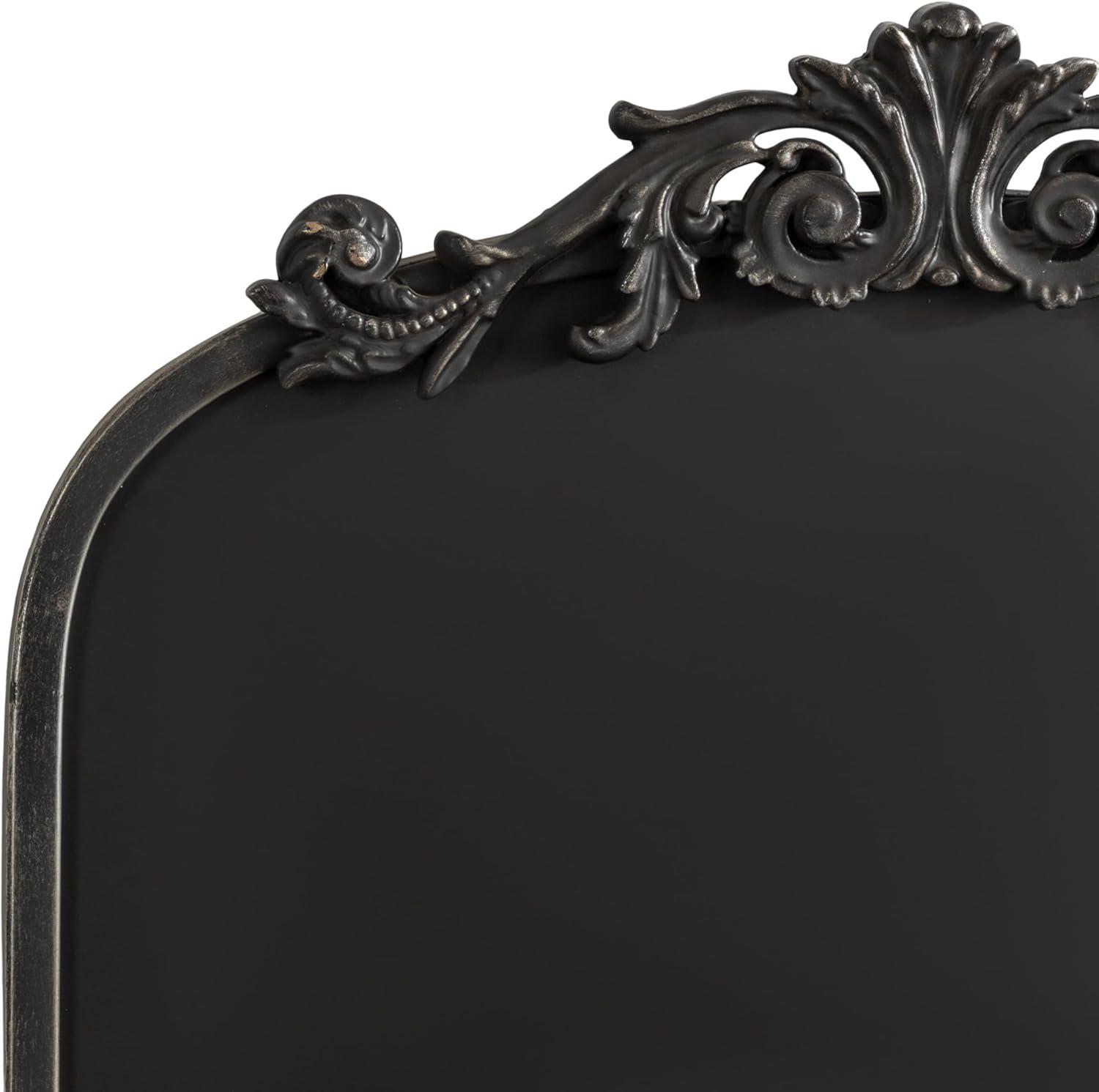 Arendahl Black Ornate Magnetic Chalkboard with Vintage Frame