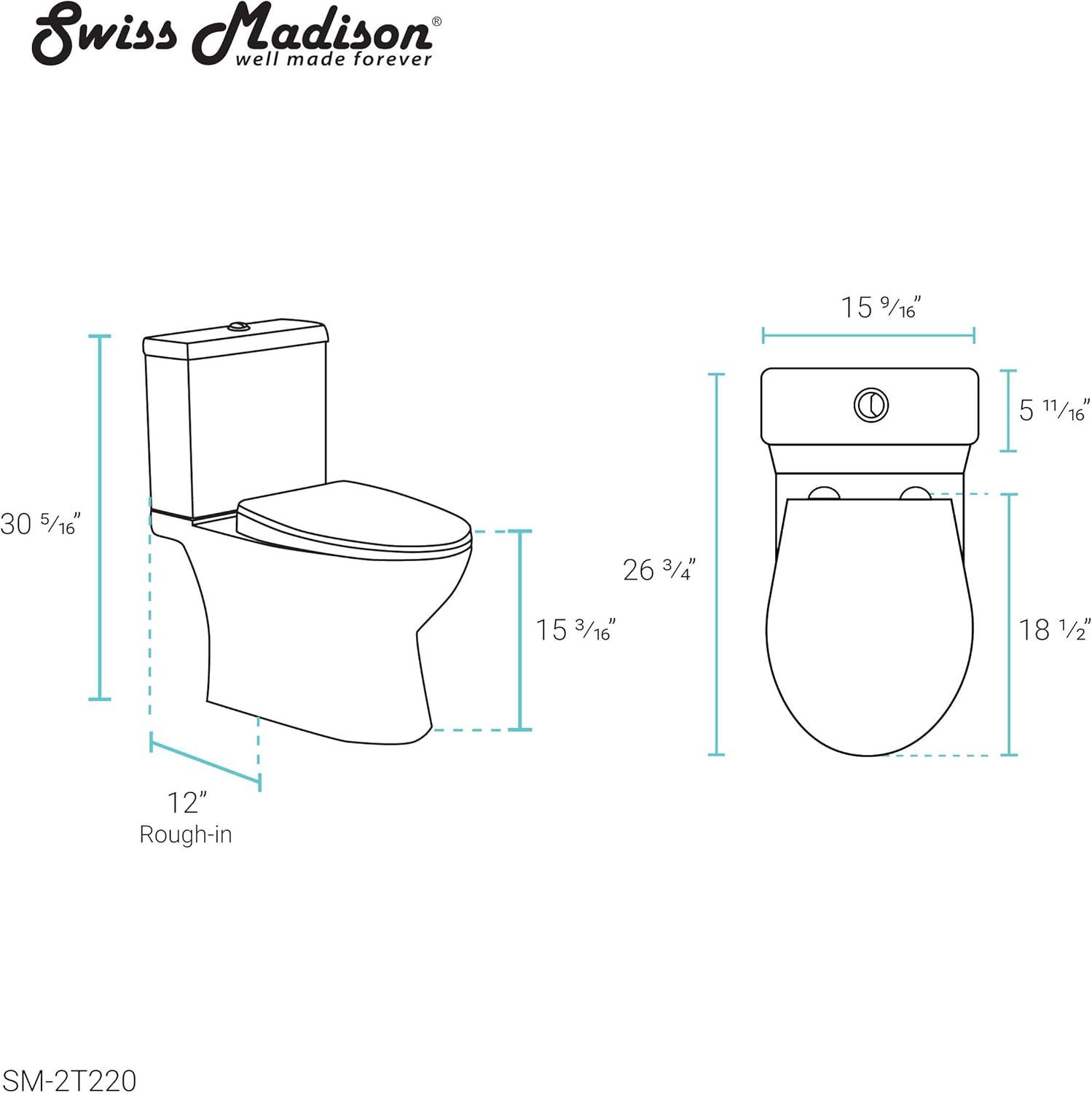 Caché Two-Piece Elongated Toilet Dual-Flush 1.1/1.6 gpf