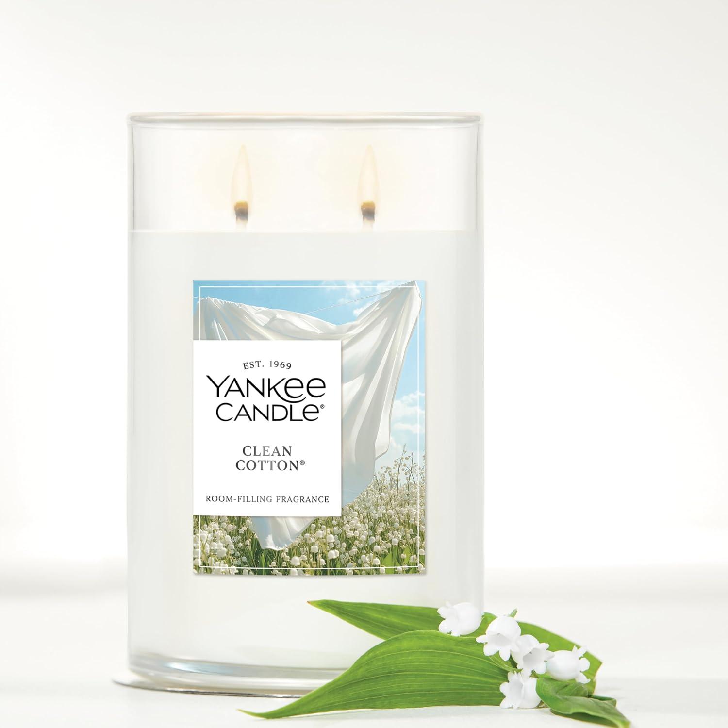 YANKEE CANDLE Signature Clean Cotton Scented Tumbler Candle