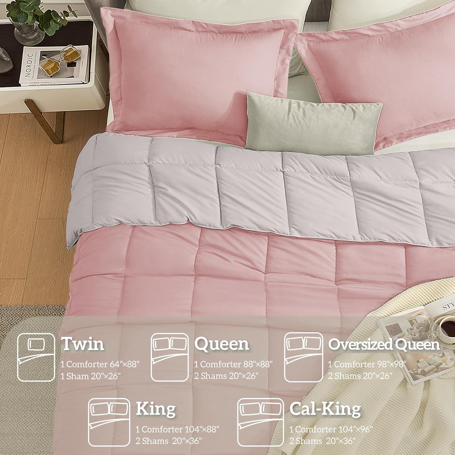 Nestl Nestl All Season Solid Lightweight Down Alternative Reversible Comforter