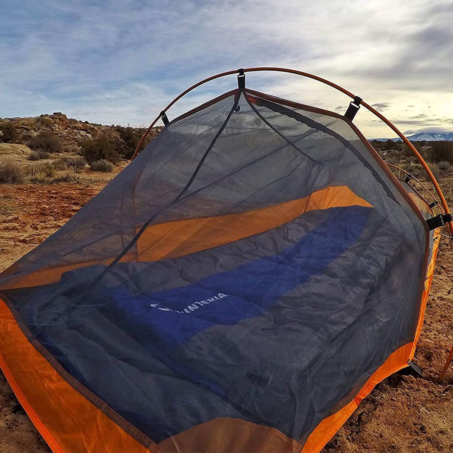 Winterial Camping Tent, 1/3/6 Person Lightweight Personal Bivy 1 to 6 Person Tent with Waterproof Tent Rainfly, Durable Stitched Tent for Camping, Beach, Backpacking, Hiking, and Festivals.