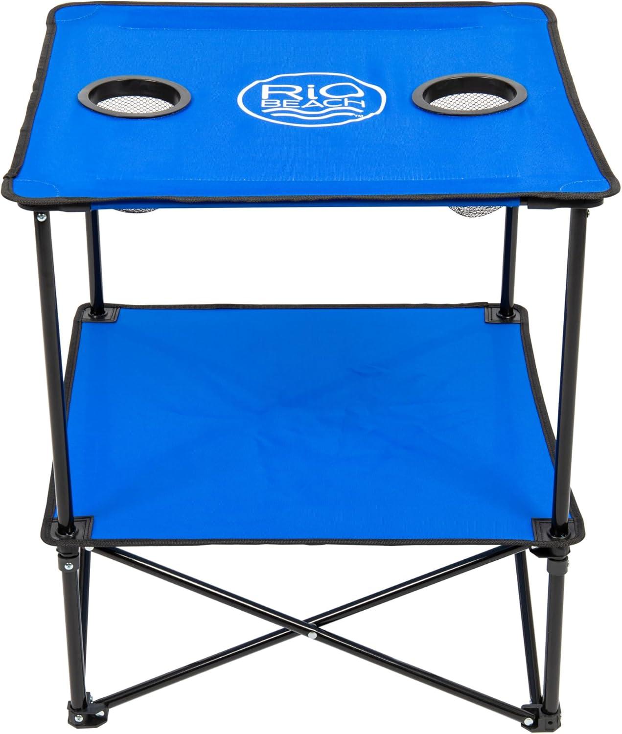 Rio Brands Square Compact Folding Beach Table