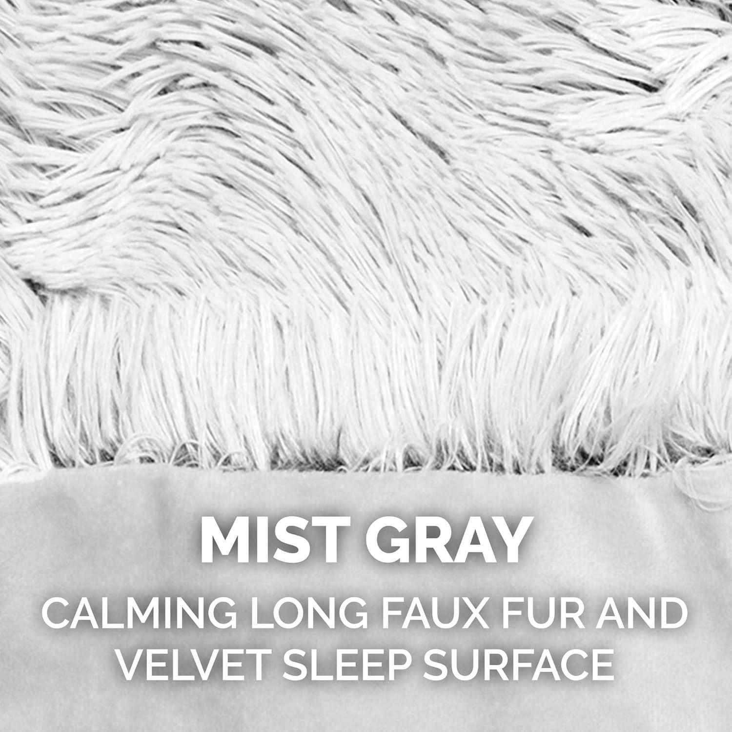 QUALITY FLOORING INC. Waterproof Throw Blanket For Dogs & Indoor Cats, Washable - Shaggy Plush Calming Long Faux Fur & Velvet Dog Blanket