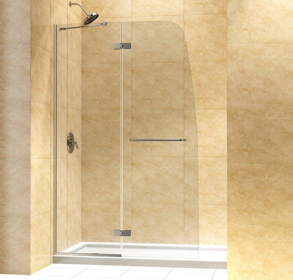 Aqua Ultra 45" W x 72" H Pivot Frameless Shower Door