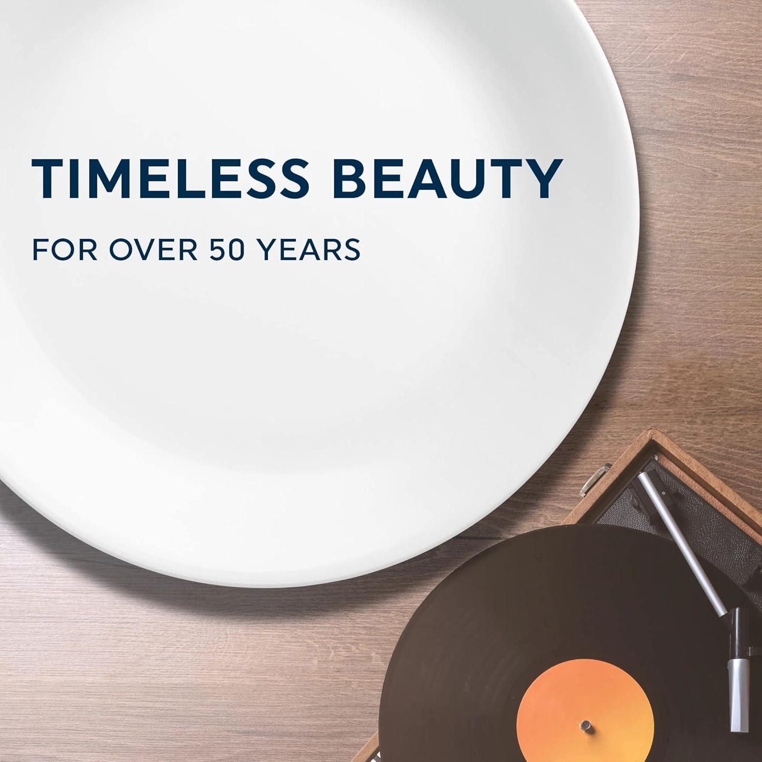 Corelle Livingware Country Cottage 10-1/4” Dinner Plate Vitrelle Glass (Set of 8)