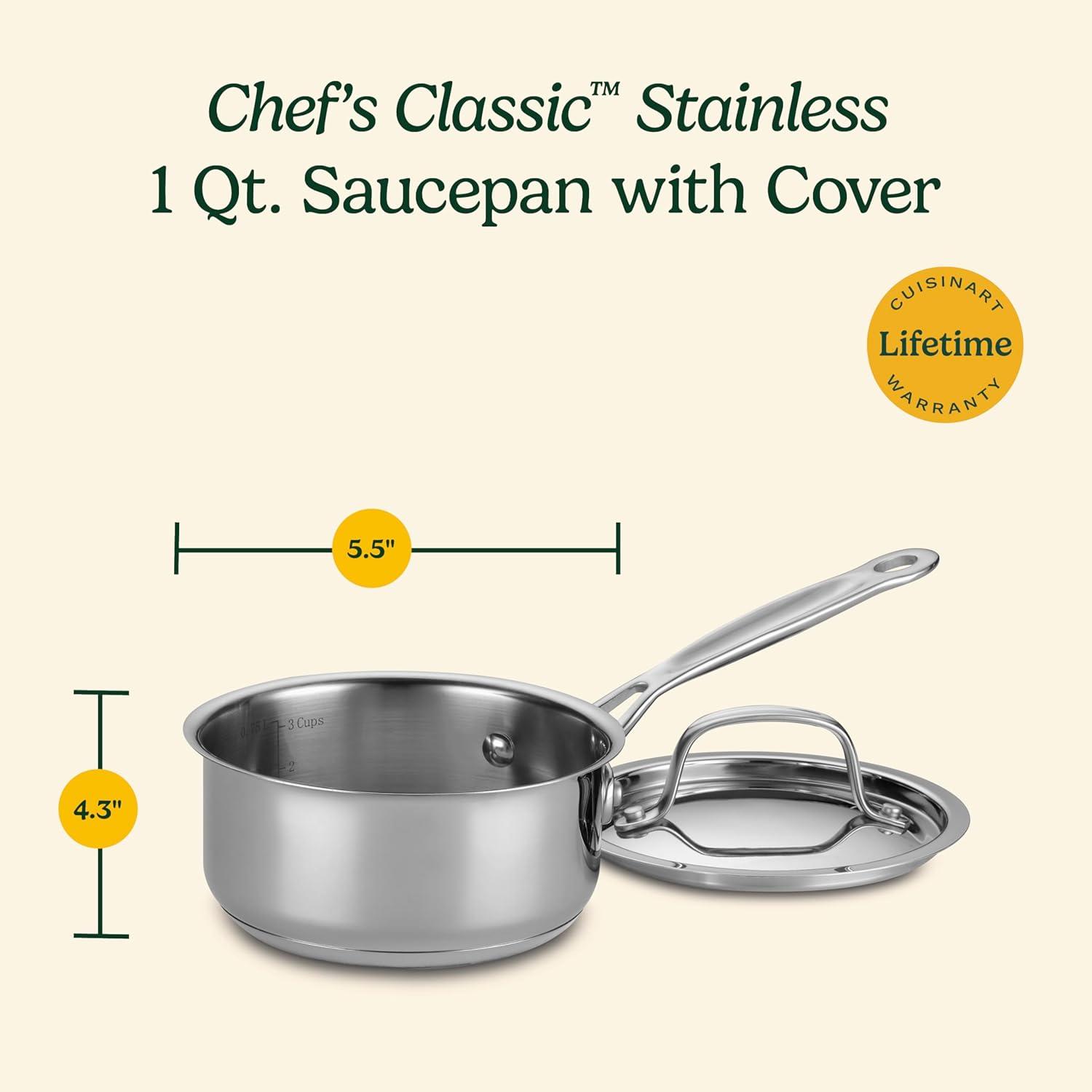 Cuisinart Cuisinart Chef's Classic Stainless Steel Saucepan with Cover