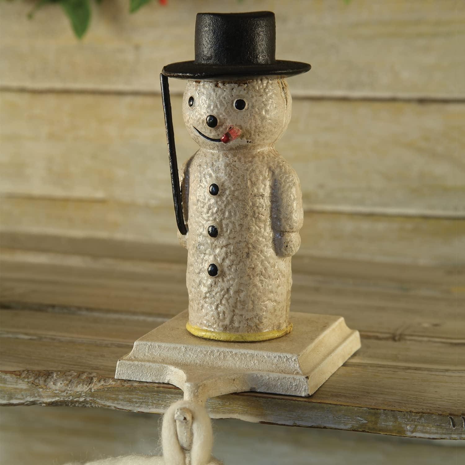 HomArt Snowman Stocking Holder - Cast Iron