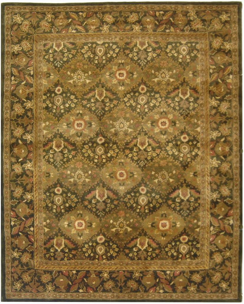 SAFAVIEH Antiquity Clarisse Oriental Wool Area Rug, Olive, 9'6" x 13'6"