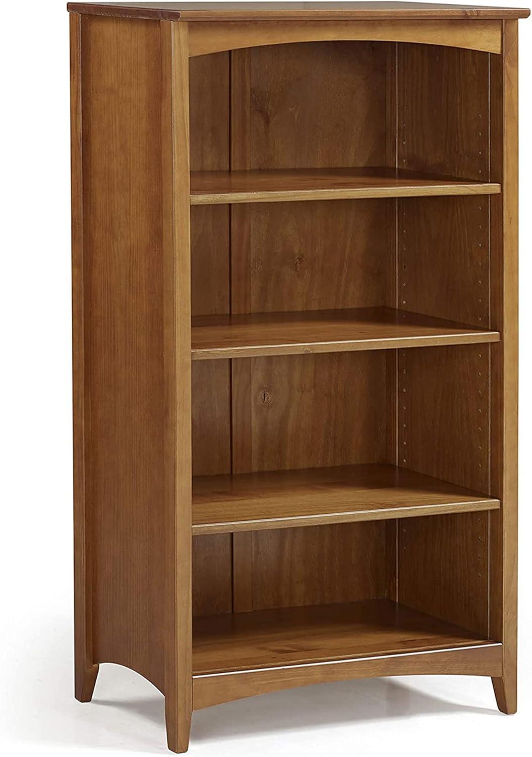 Cherry 48" Adjustable Solid Wood Shaker Bookcase