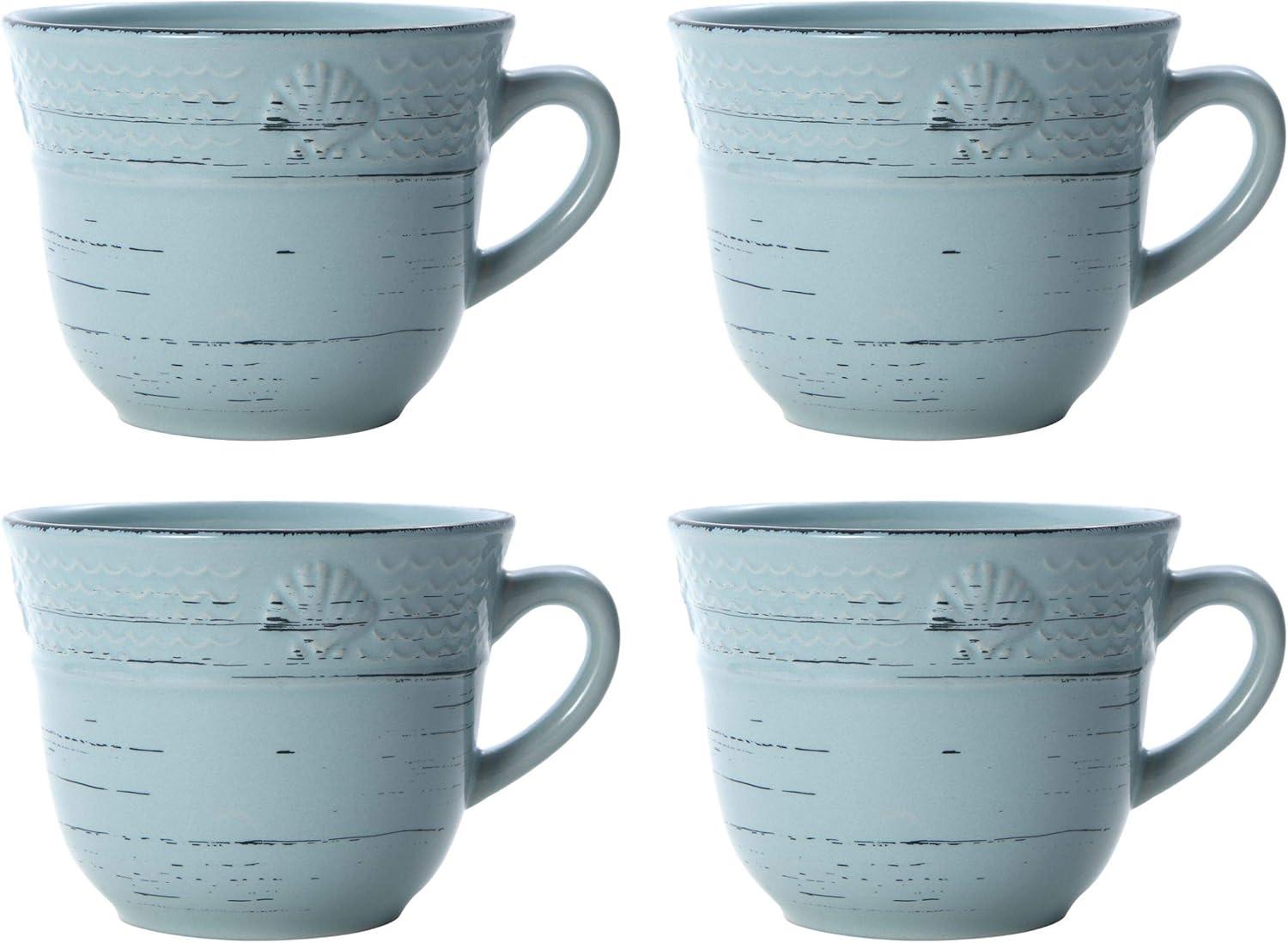 Pfaltzgraff® Trellis Coastal 16-Piece Dinnerware Set Teal