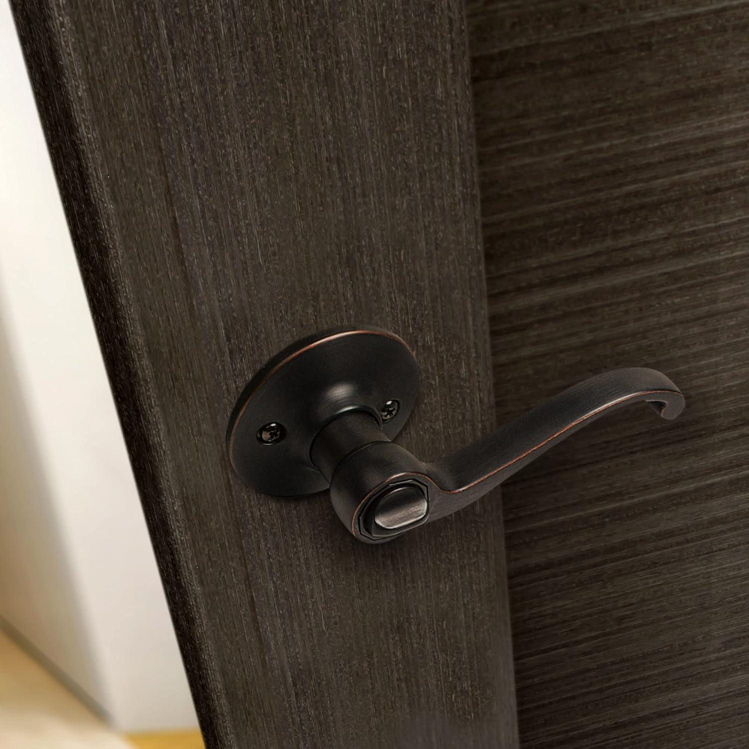 Scroll Privacy Bed/Bath Door Lever