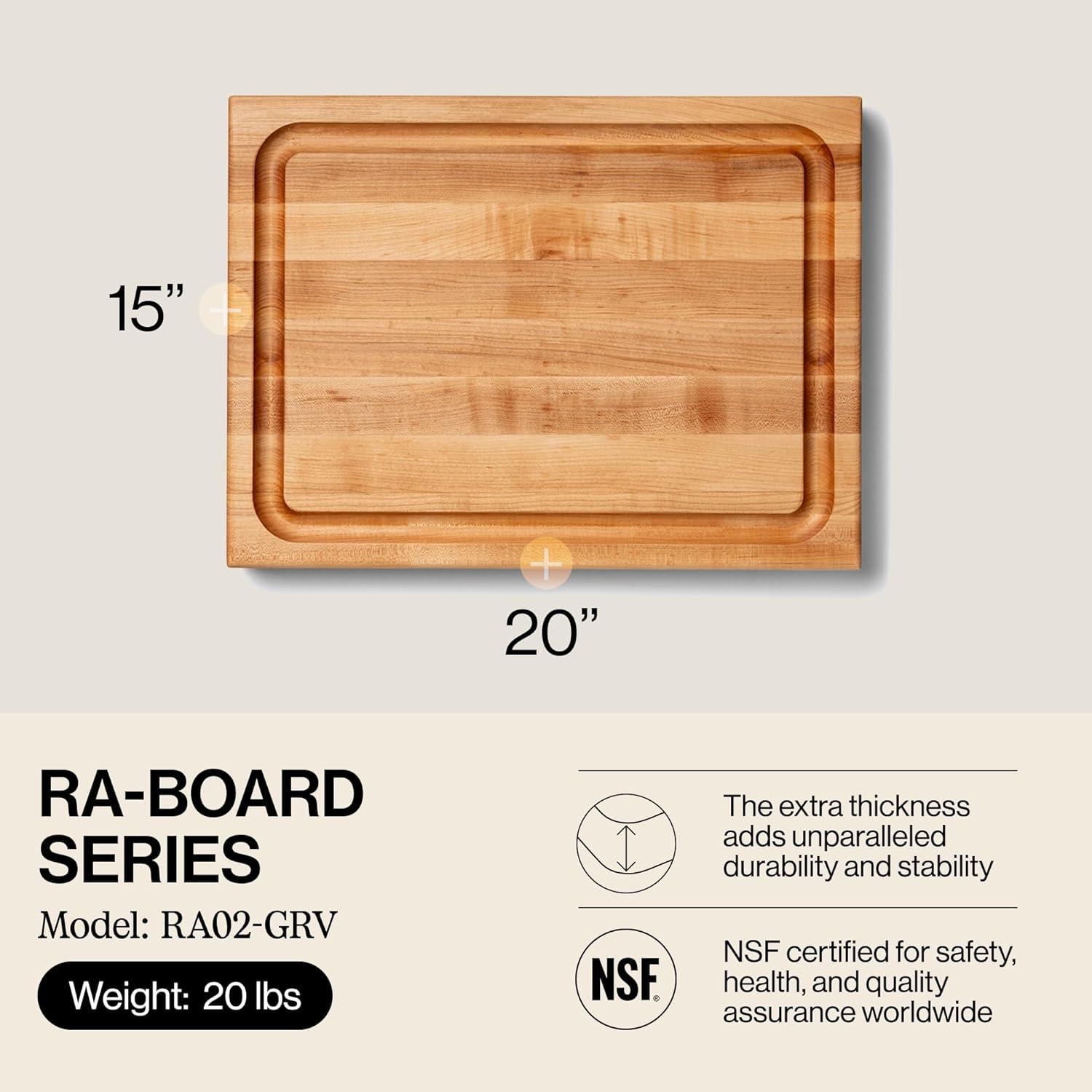 John Boos John Boos RA-Board Wood Cutting Board with Groove