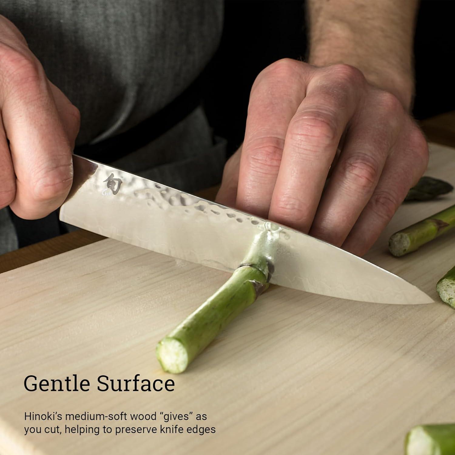 Shun DM0816 Hinoki Cutting Board, Medium