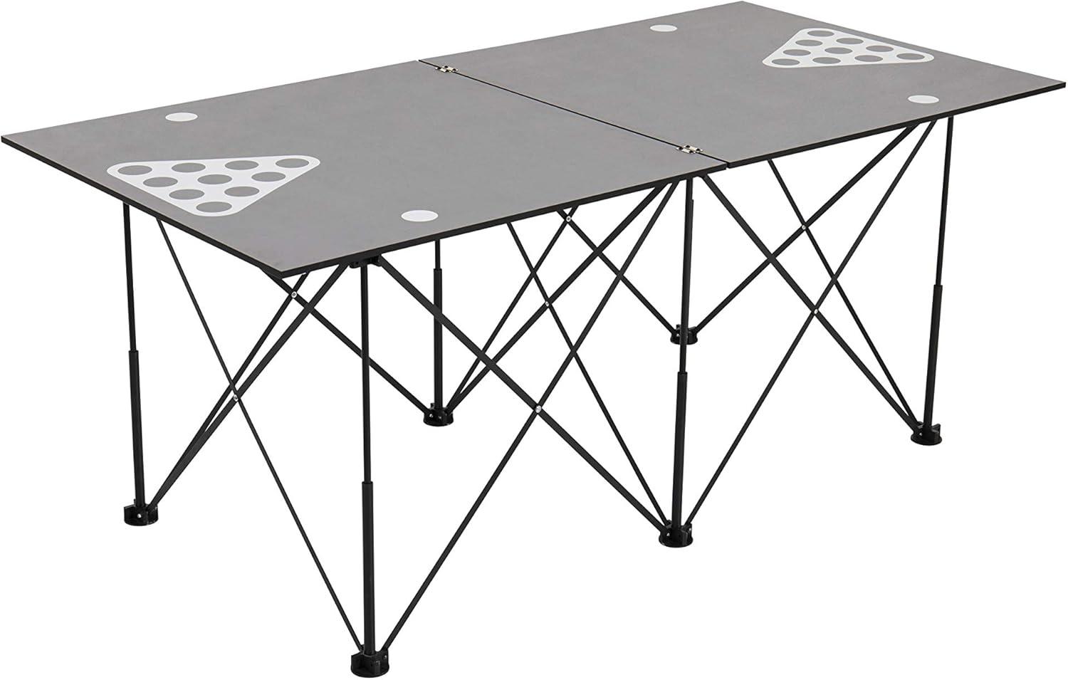Ping-Pong Pop up Foldable Indoor Table Tennis Table with Paddles and Balls (19mm Thick)