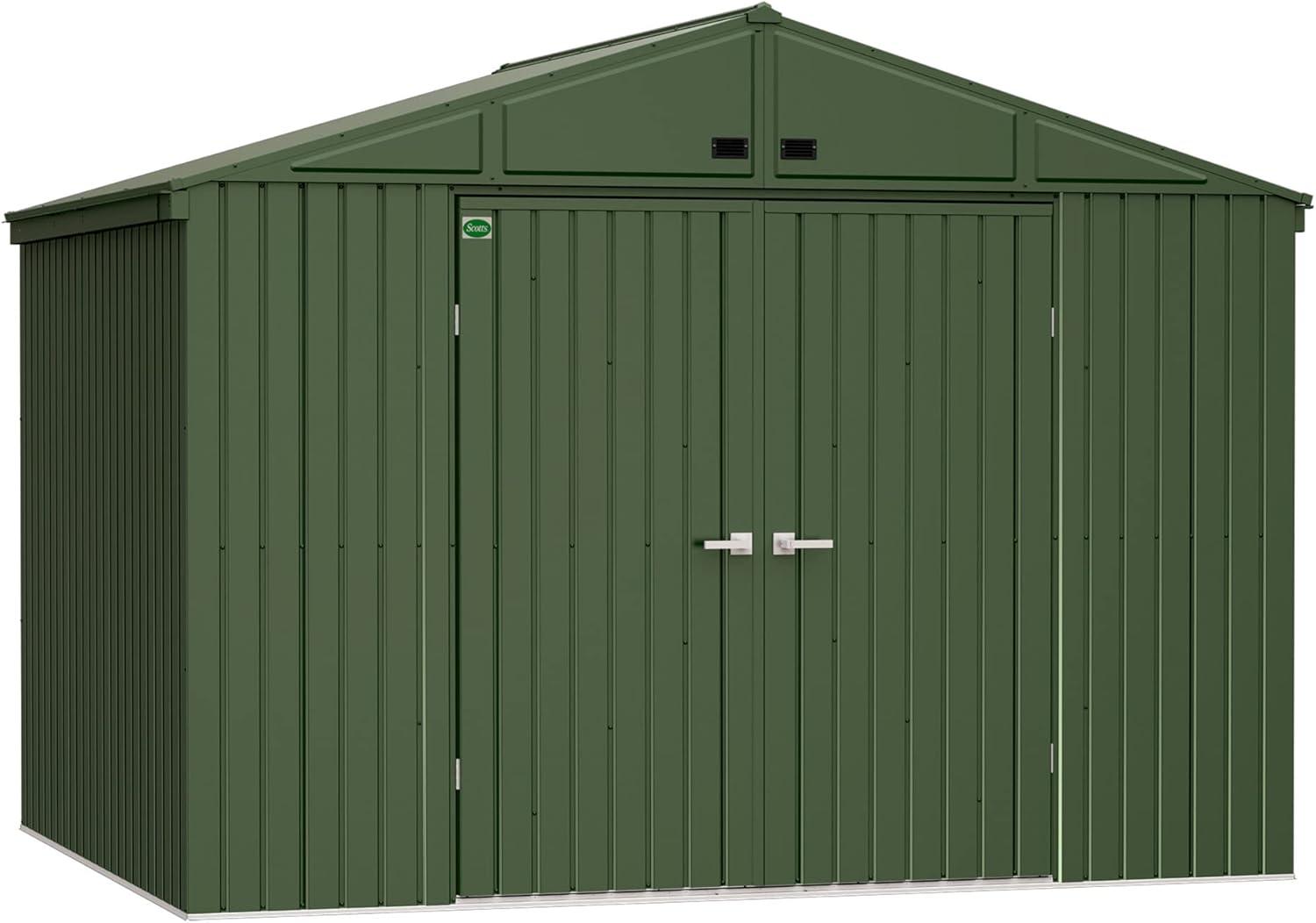 Scotts Lawn Care Storage Shed, 10x14, Green