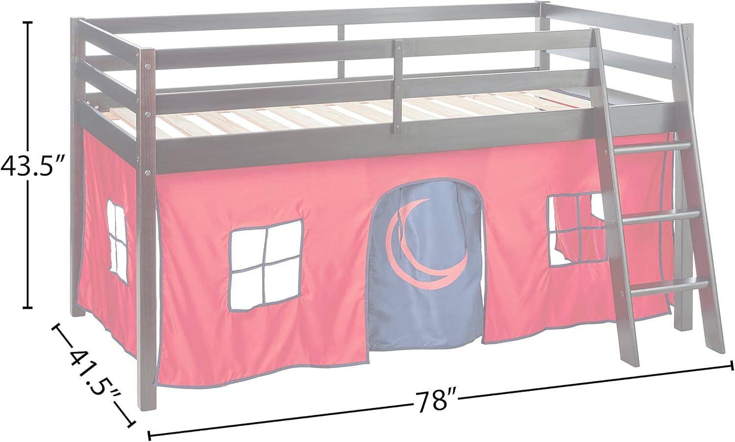 Alaterre Roxy Junior Loft - Espresso with Red and Blue Bottom Tent