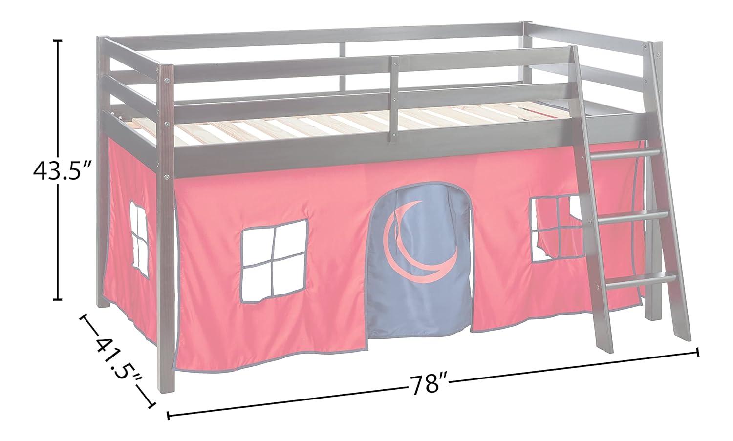 Alaterre Roxy Junior Loft - Espresso with Red and Blue Bottom Tent