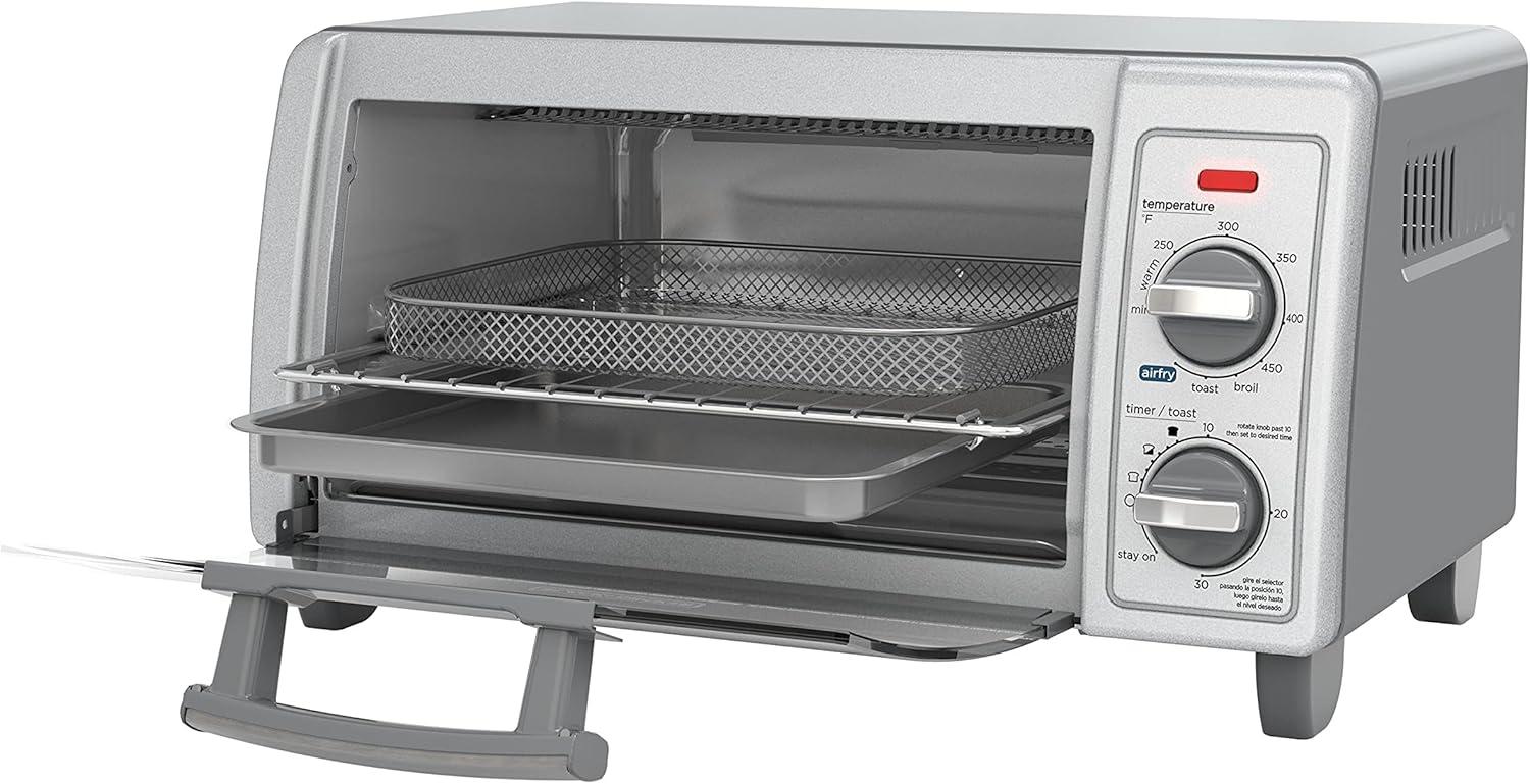 BLACK+DECKER Crisp N Bake 1200 W 4-Slice Air Fry Toaster Oven