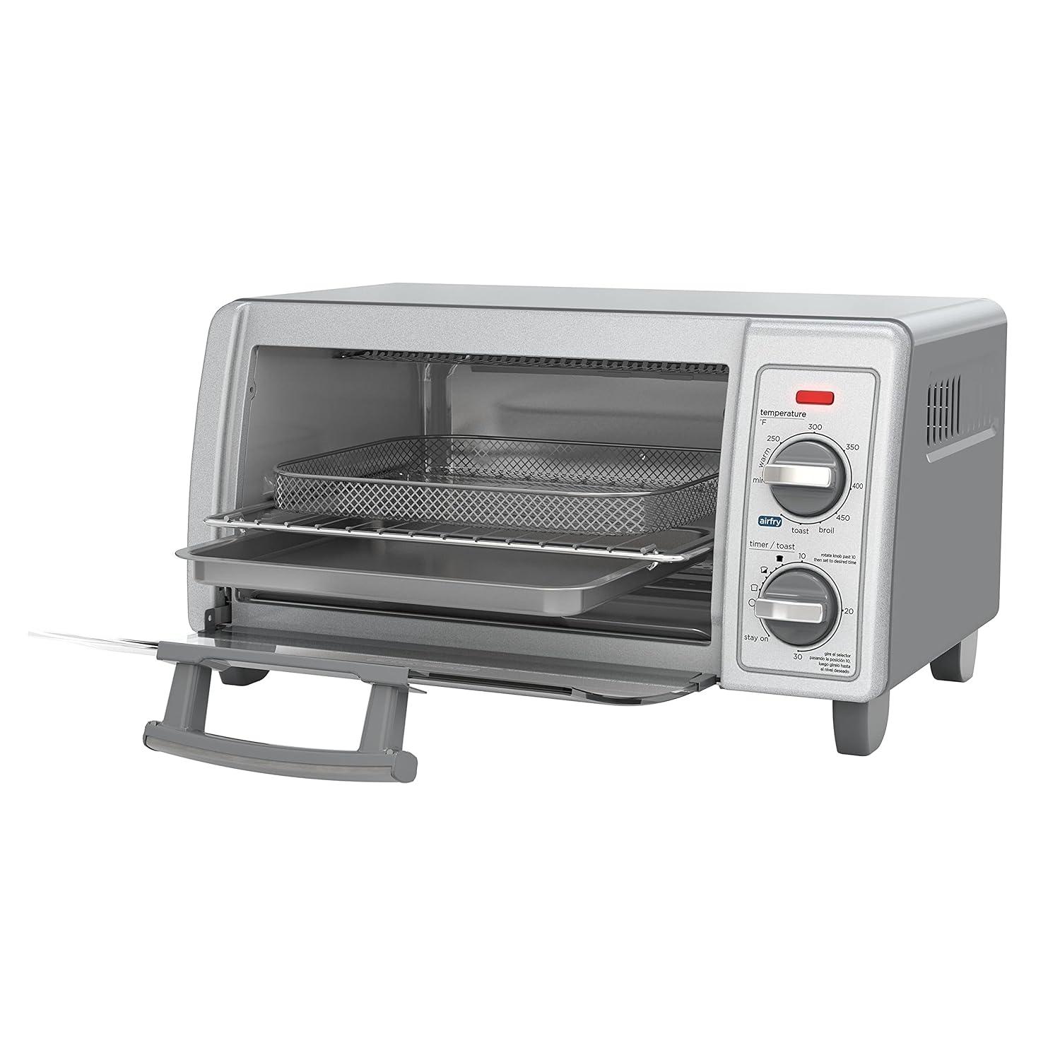BLACK+DECKER Crisp N Bake 1200 W 4-Slice Air Fry Toaster Oven