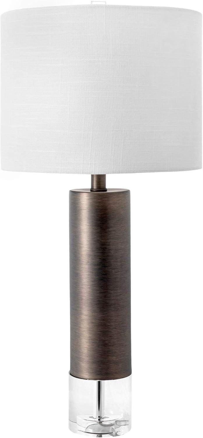 nuLOOM Warwick Metal 28" Table Lamp Lighting - Gray 28" H x 13" W x 13" D