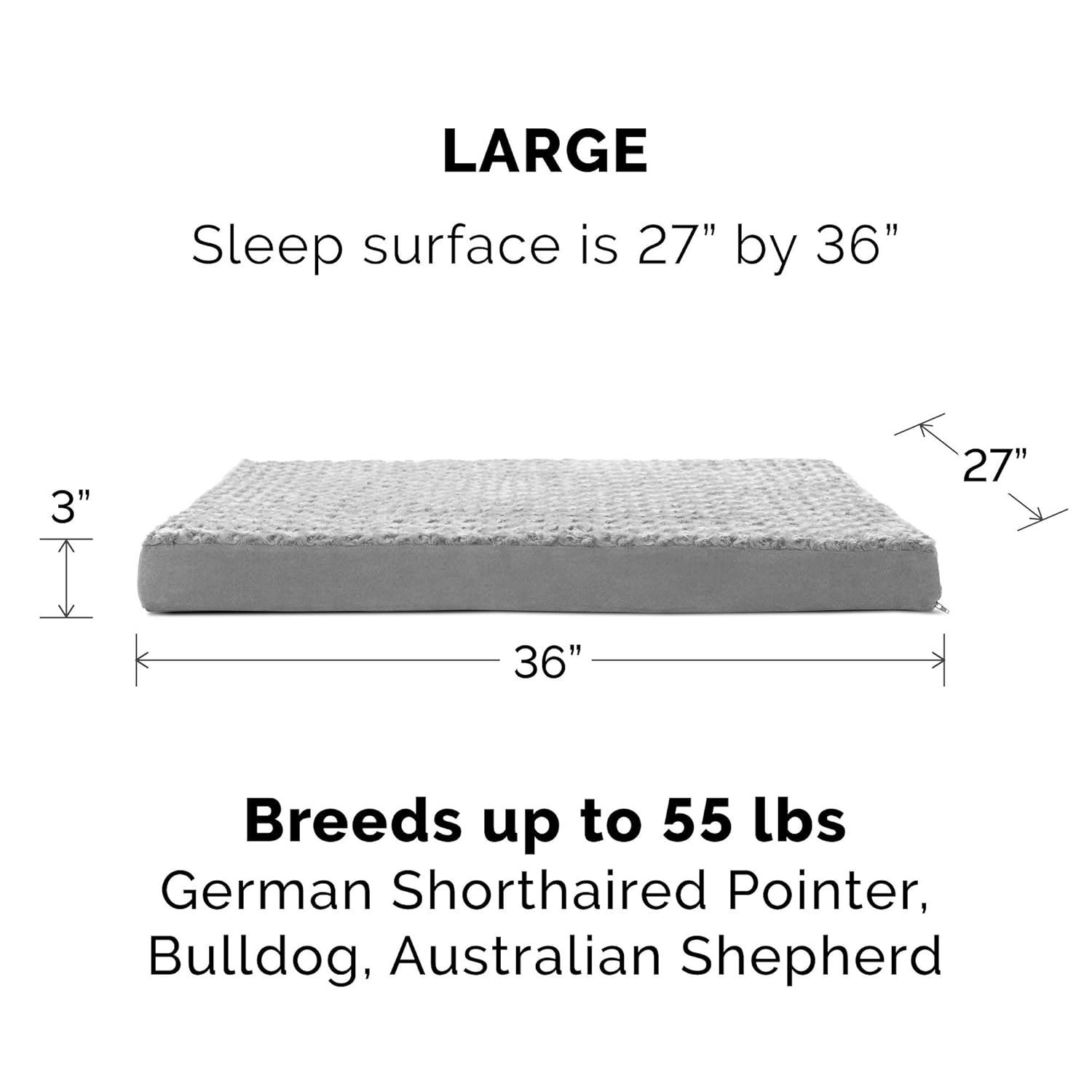 Ultra Plush Deluxe Orthopedic Foam Pet Bed Pillow