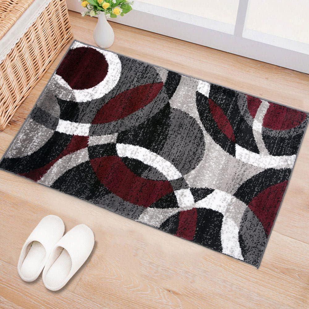 World Rug Gallery Geometric Circles Area Rug