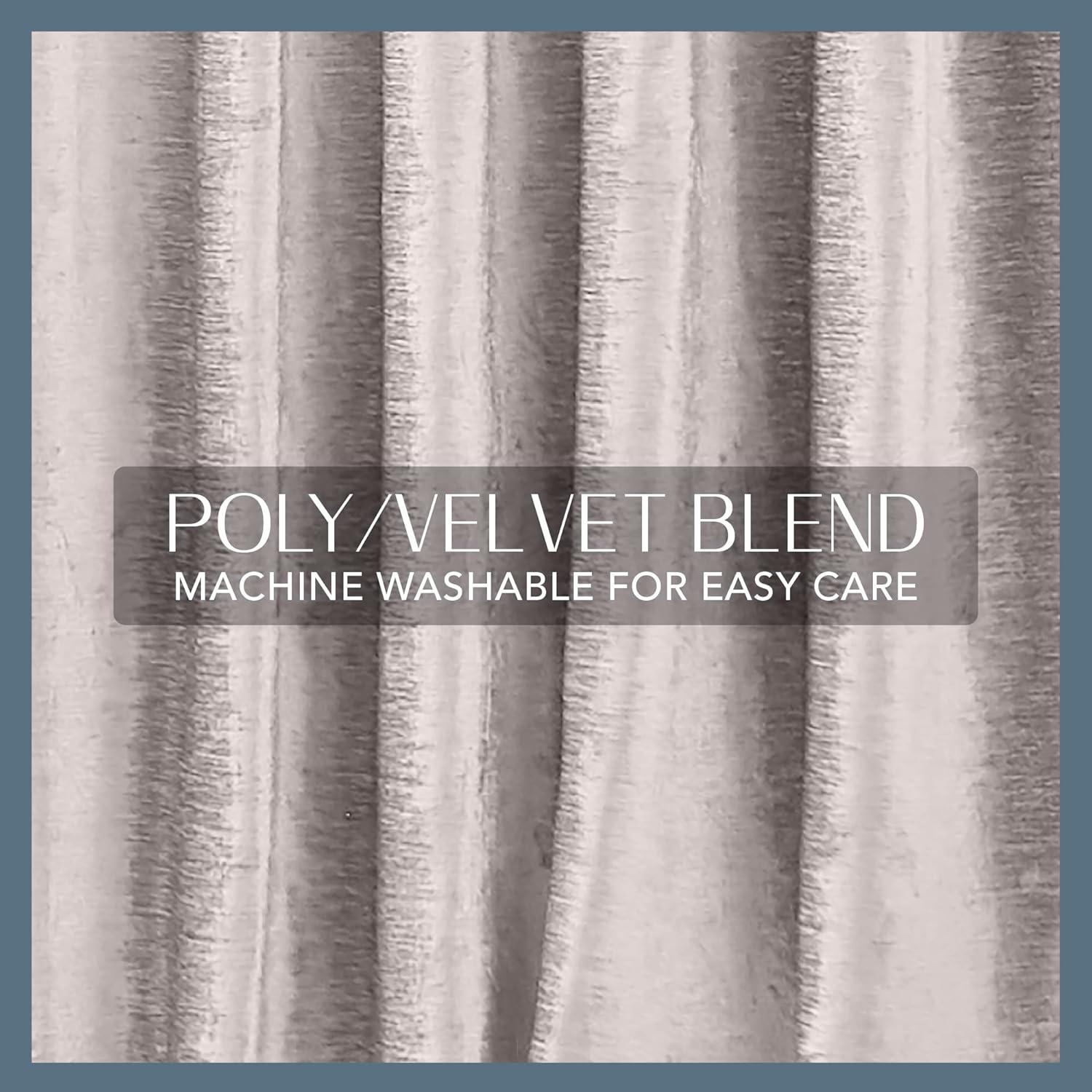 Carnaby Rustic Vogue Distressed Velvet Single Window Curtain Panel - Elrene Home Fashions