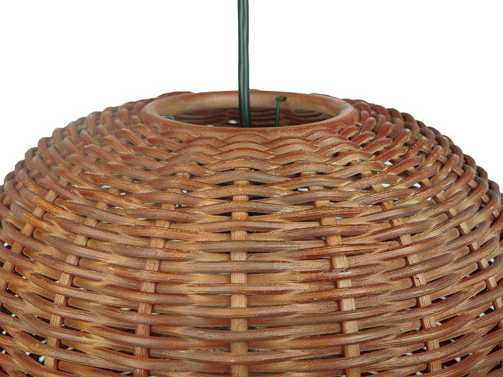 KOUBOO 1050070 Wicker Pod Pendant Lamp, Espresso
