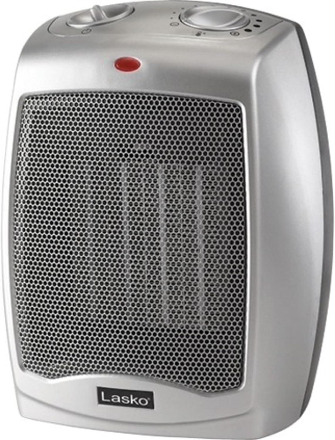 Lasko Ceramic 1500 Watt 5118 BTU Electric Compact Space Heater with Adjustable Thermostat