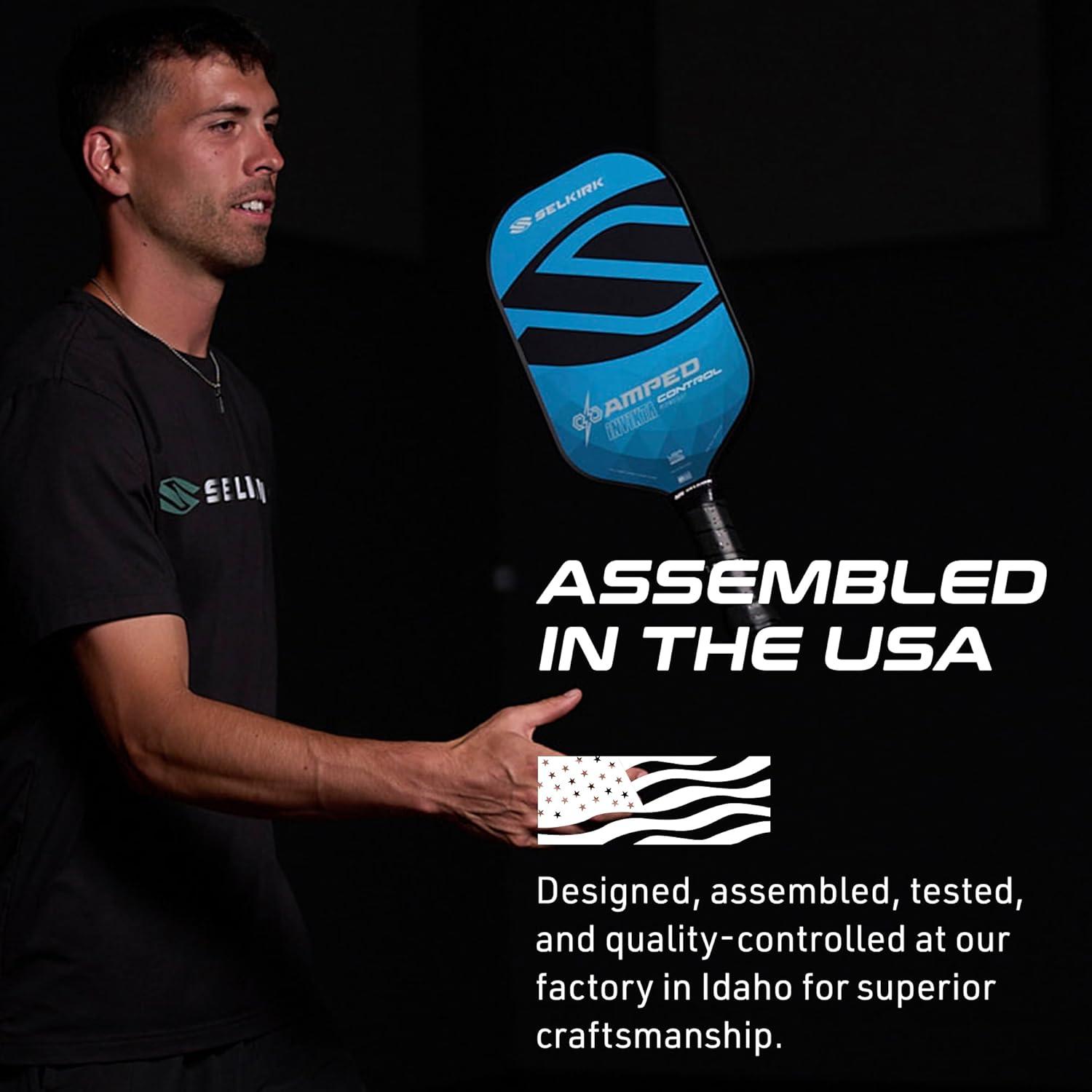 Selkirk Sport Amped Control Invikta Lightweight Pickleball Paddle - Blue