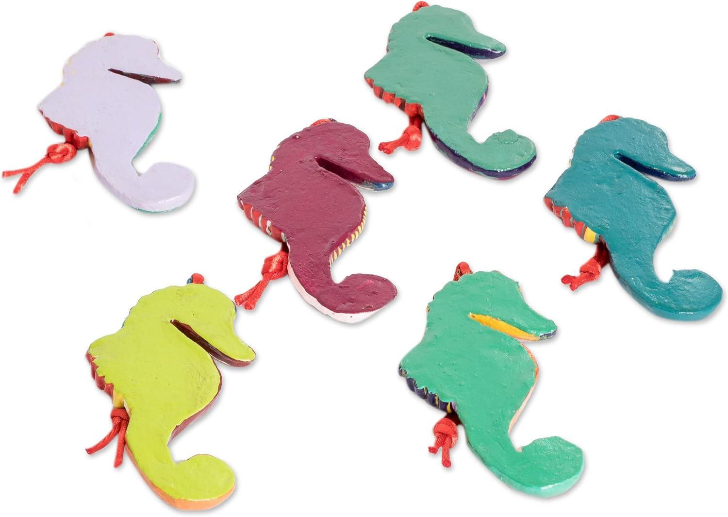 Ceramic Animals Hanging Figurine Ornament (Set of 6)