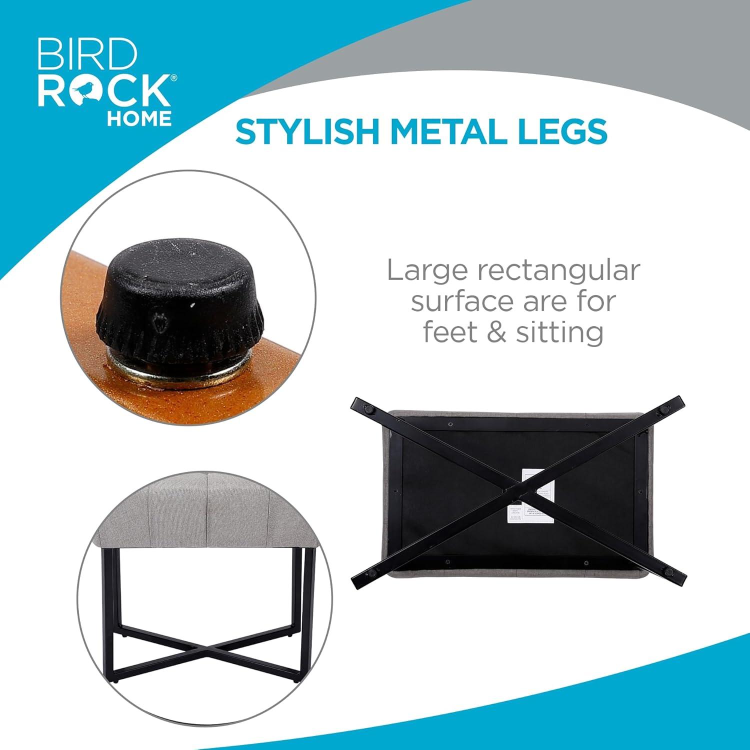 BirdRock Home Upholstered Ottoman