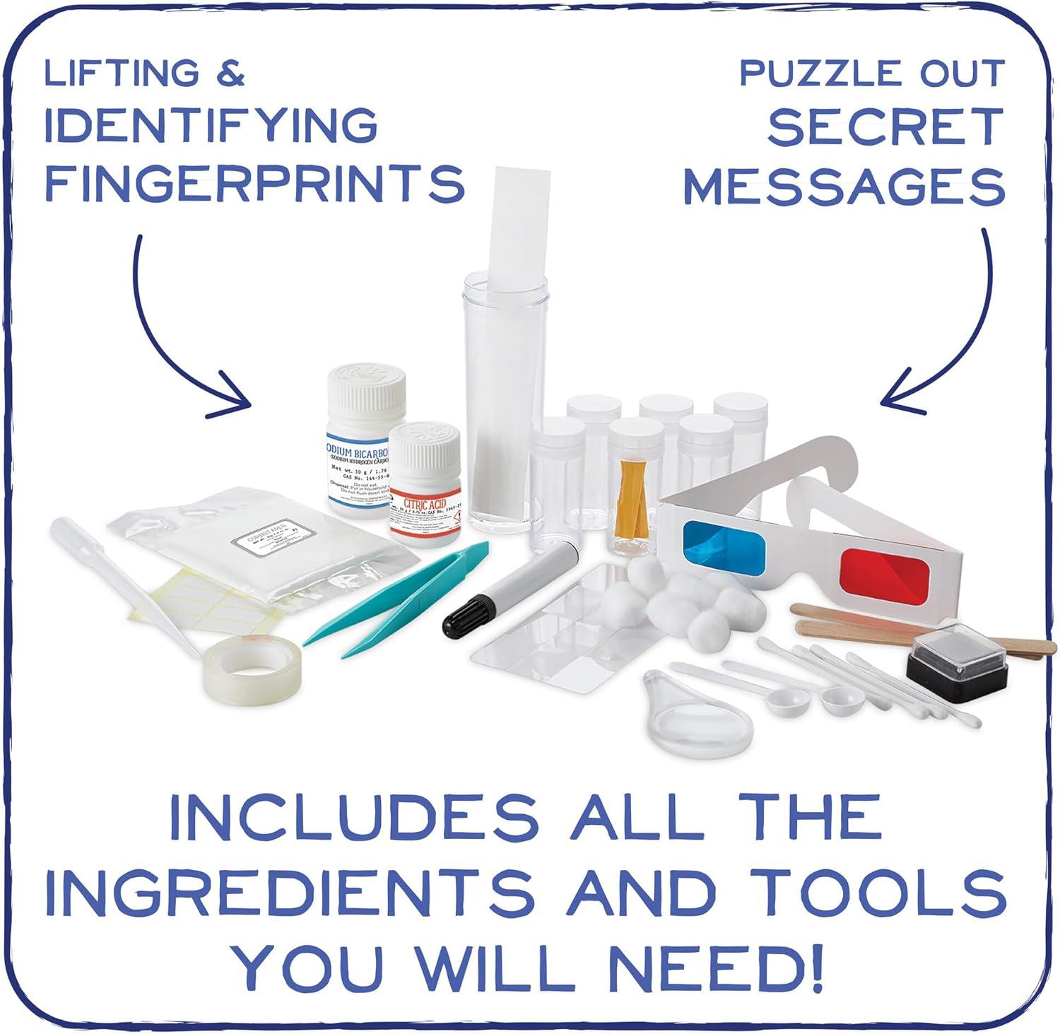 MindWare Science Academy Detective lab, Kids Detective Kit Complete with 7 Forensics and Crime-Scene Investigations