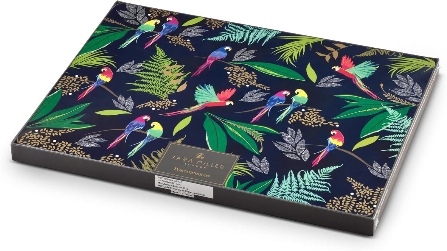 Sara Miller London for Pimpernel Parrot Placemats Set of 4 - 15.7 x 11.7 Inch