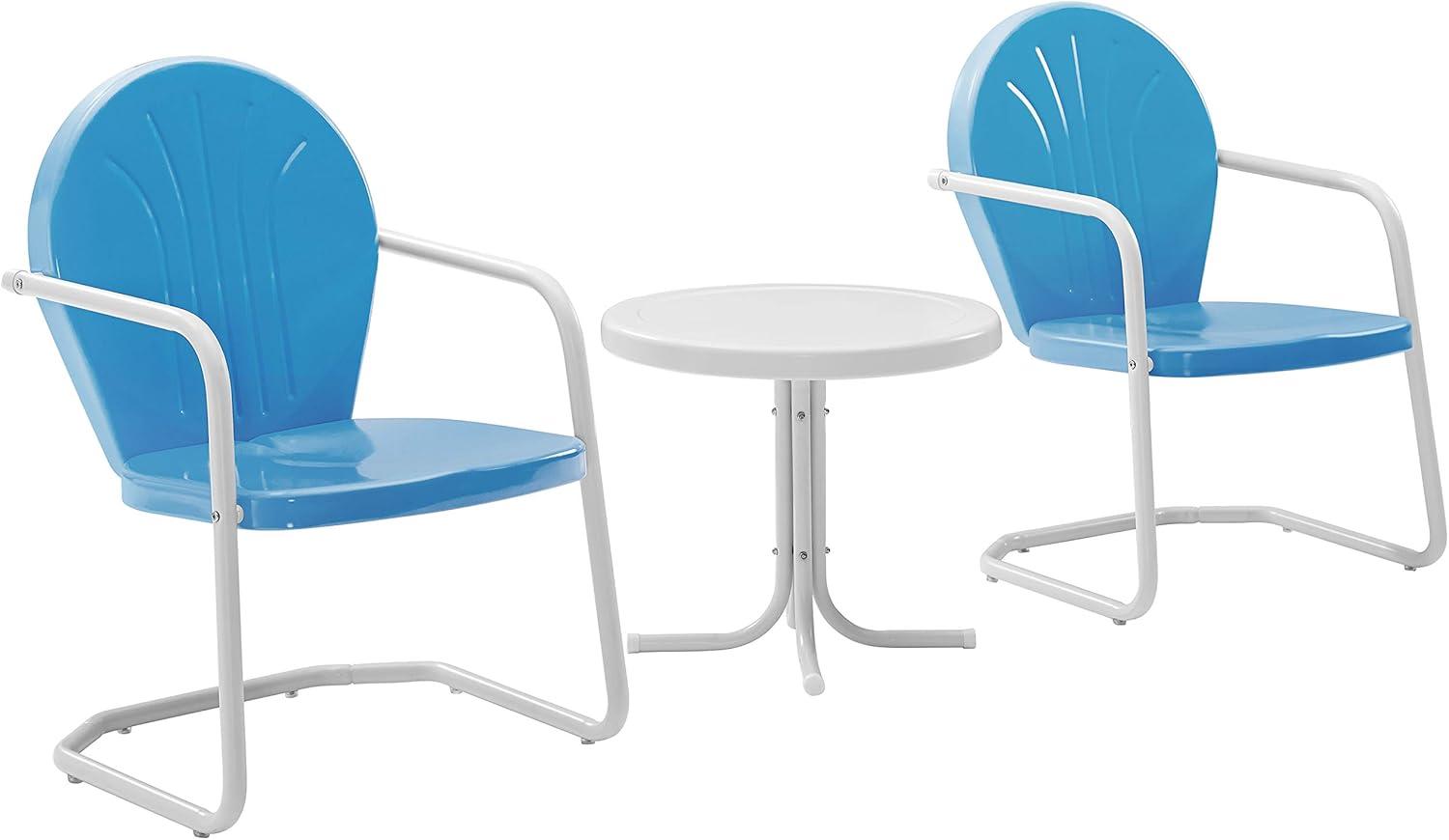 Griffith 3pc Outdoor Conversation Set - Sky Blue - Crosley