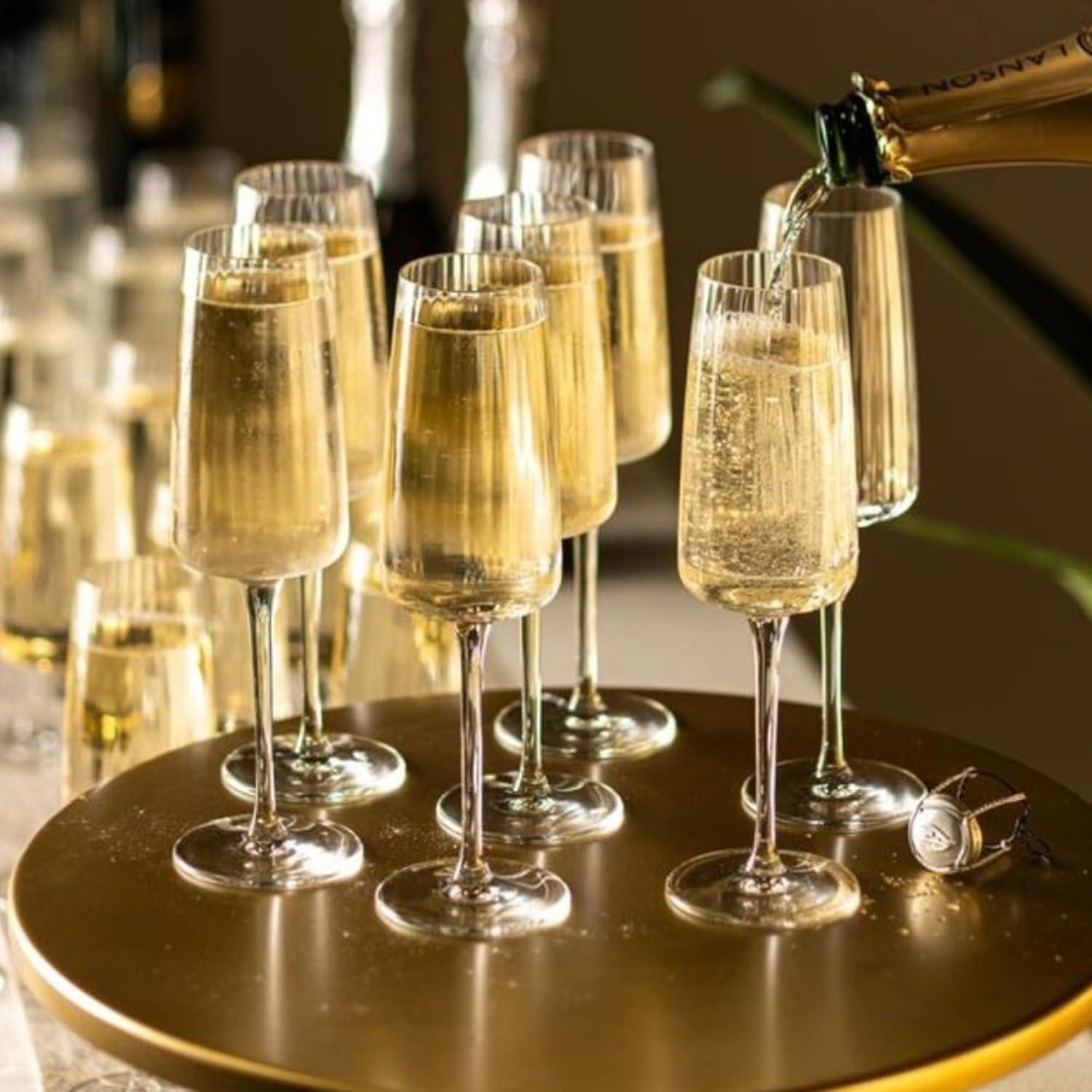 Bormioli Rocco Exclusiva 8.5 Oz Prosecco Glass  - Set of 4