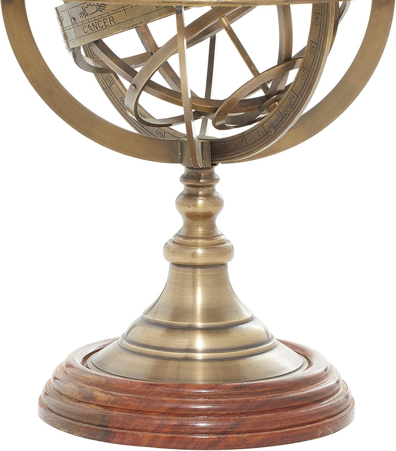 Thor Brass Globe Armillary Unique Table Decor