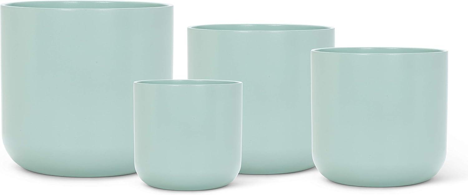 5 in. Stoneware Classic Planter, Mint Green - Medium