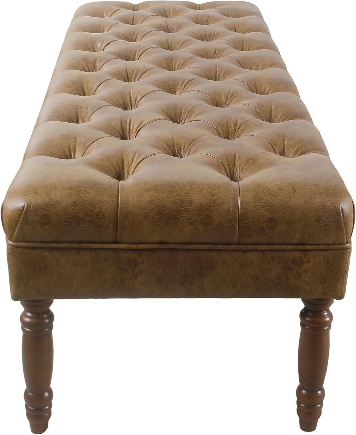 Auston Faux Leather Upholstered Bench