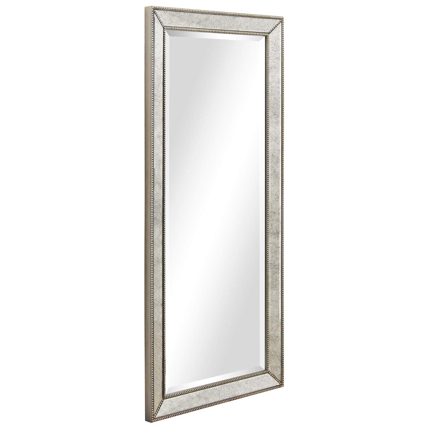 Empire Art Direct Champagne Bead Beveled Mirror, 24" x 54", Ready to Hang
