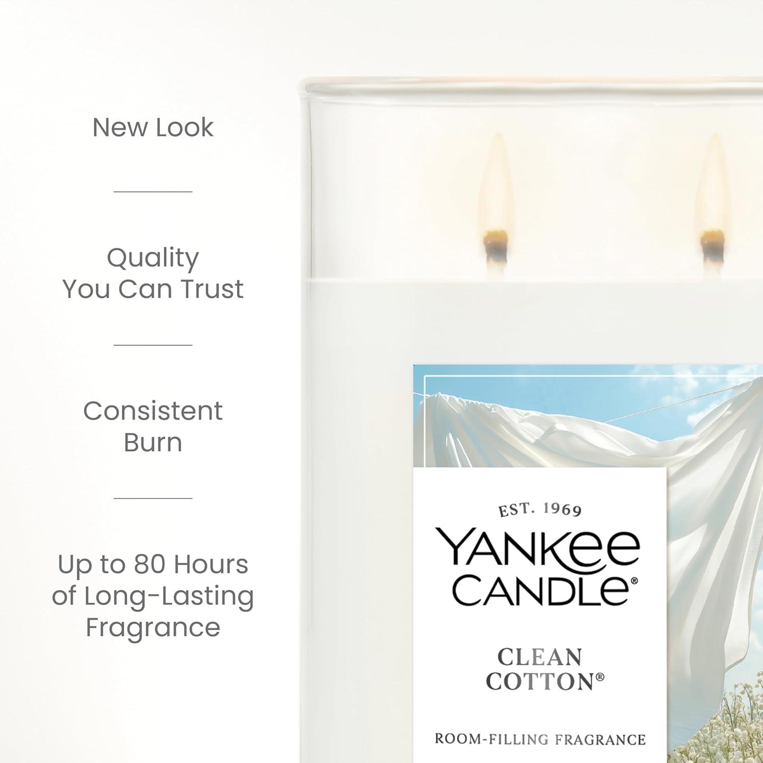 YANKEE CANDLE Signature Clean Cotton Scented Tumbler Candle