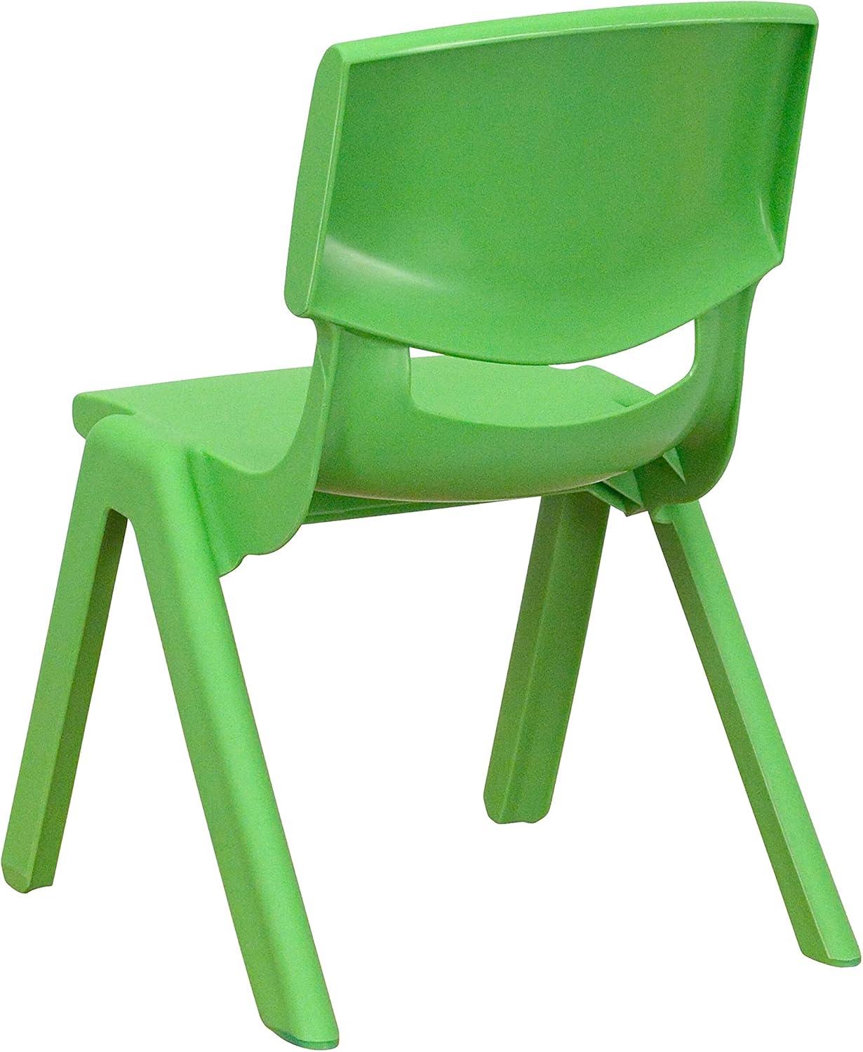 Flash Furniture Goddard Plastic Stack School Chair with Seat, 3rd-7th School Chair (Set of 4)