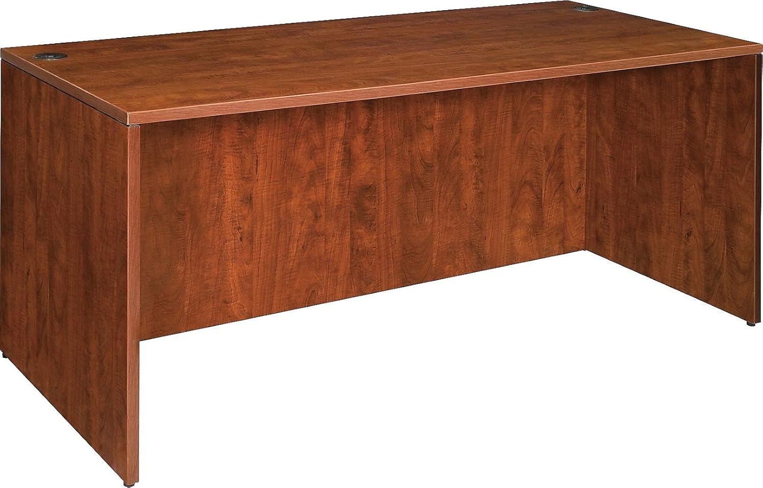 Essentials Cherry Laminate Rectangular Office Desk, 72"x36"