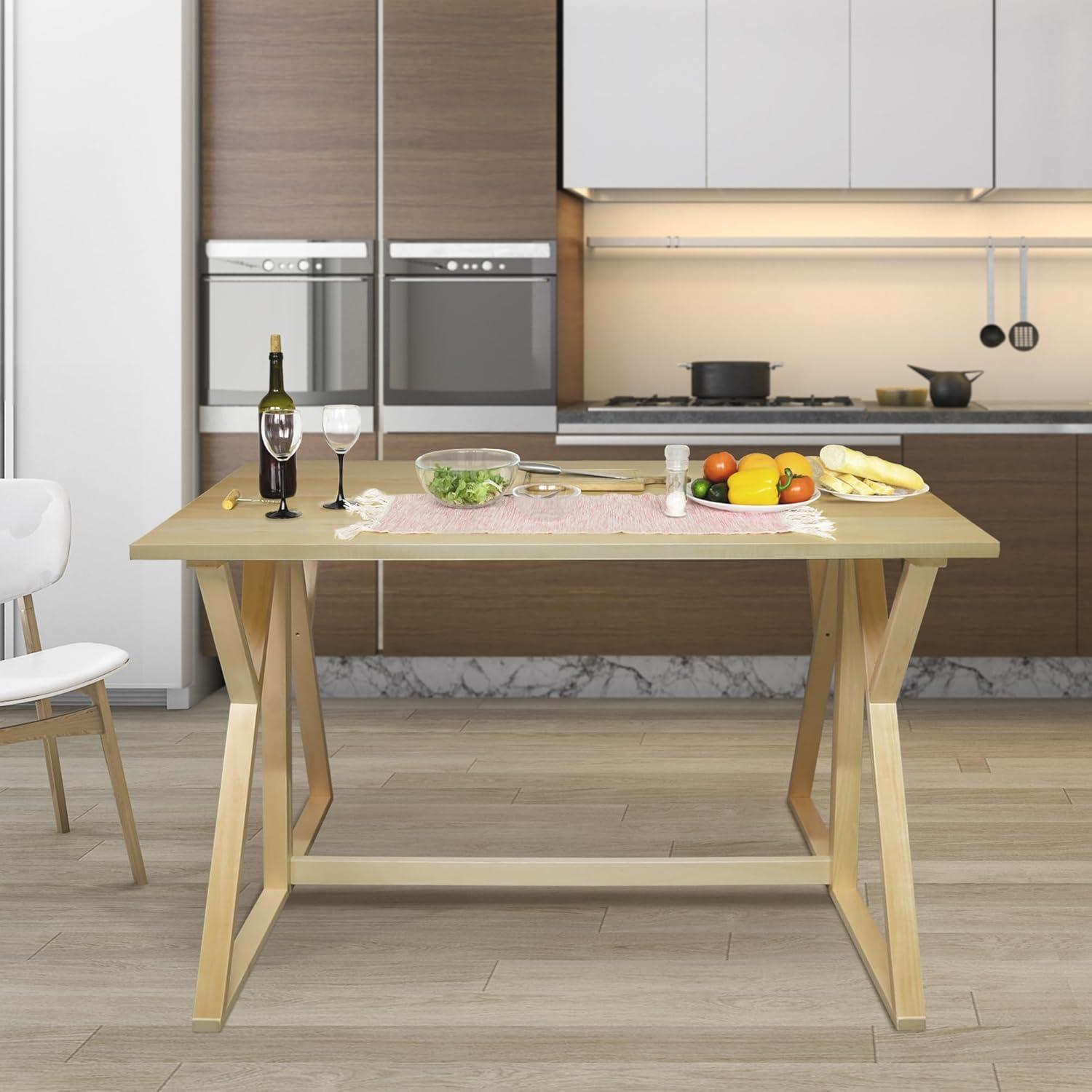 American Trails Aztecs Folding Console to Dining Convertible Table with Solid American Basswood